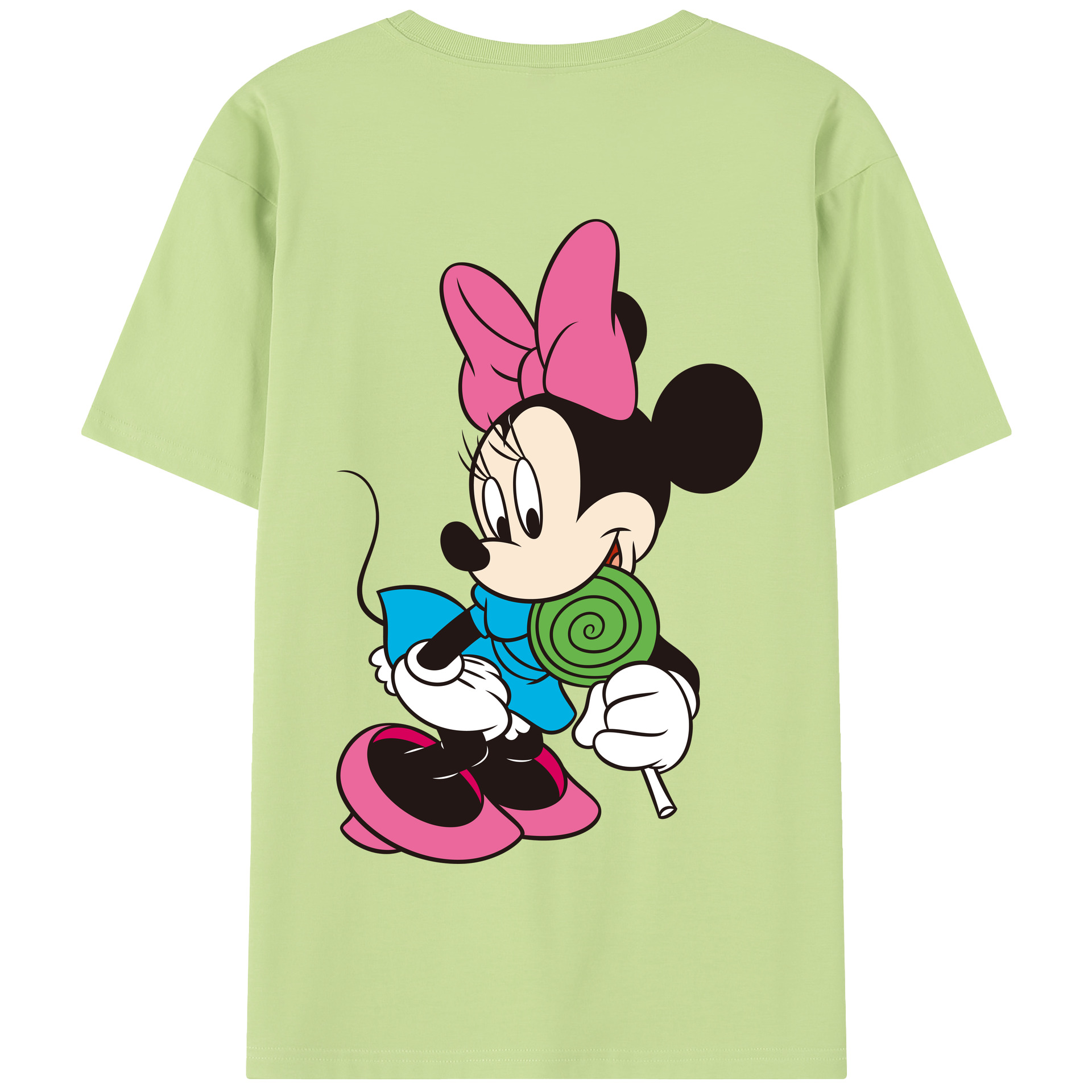 （画像用） ミッキーマウス Mickey Mouse 綿100％半袖Tシャツ（背面プリント）
